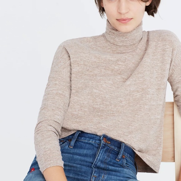 Madewell Tops - Madewell Boxy Turtleneck Long Sleeve Top